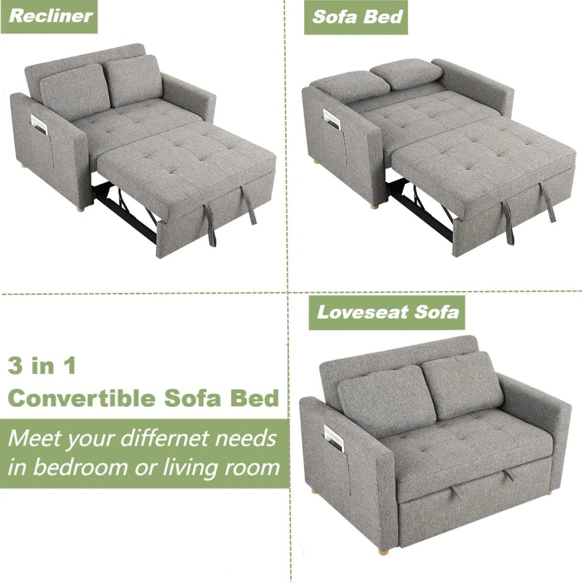 Makayla Reclining Sleeper Sofa