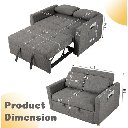 Makayla 38'' Reclining Sleeper Sofa