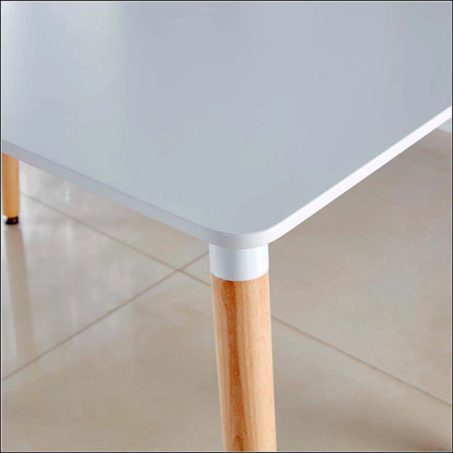 Office Coffee Table with Wooden Legs