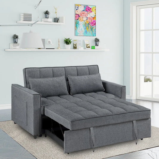 Omorfo 53.2'' Upholstered Convertible Sleeper Sofa