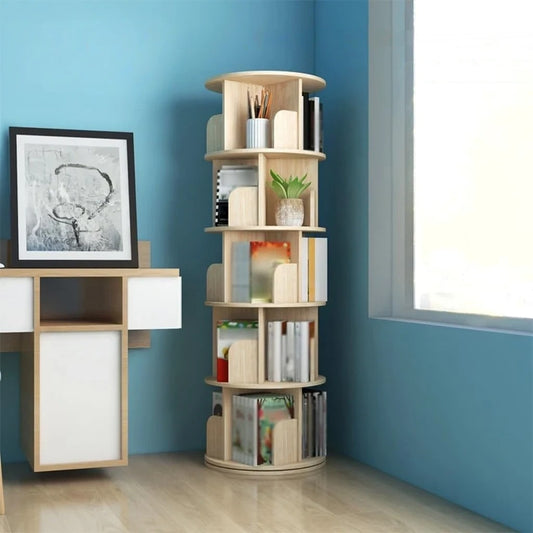 360 Rotate Bookcase Rack