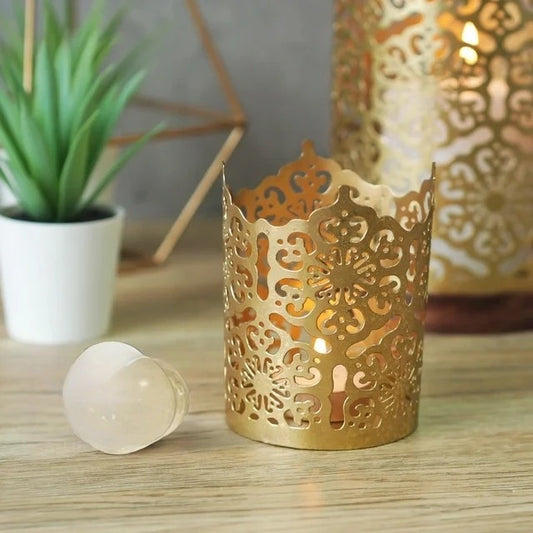 Diamond Cut Design Candle Holder