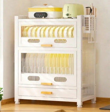 Unique Black Metal Kitchen Organizer