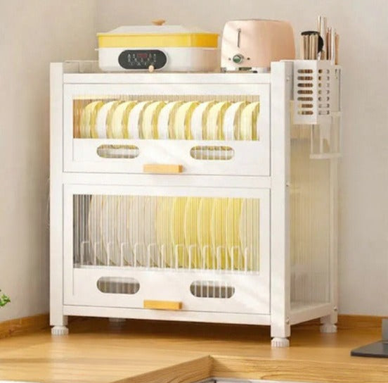 Unique Black Metal Kitchen Organizer