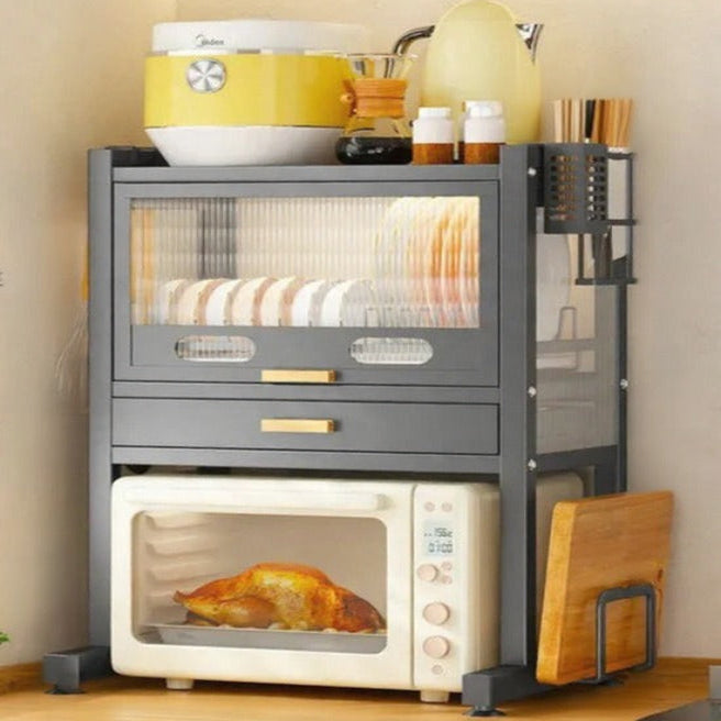 Unique Black Metal Kitchen Organizer