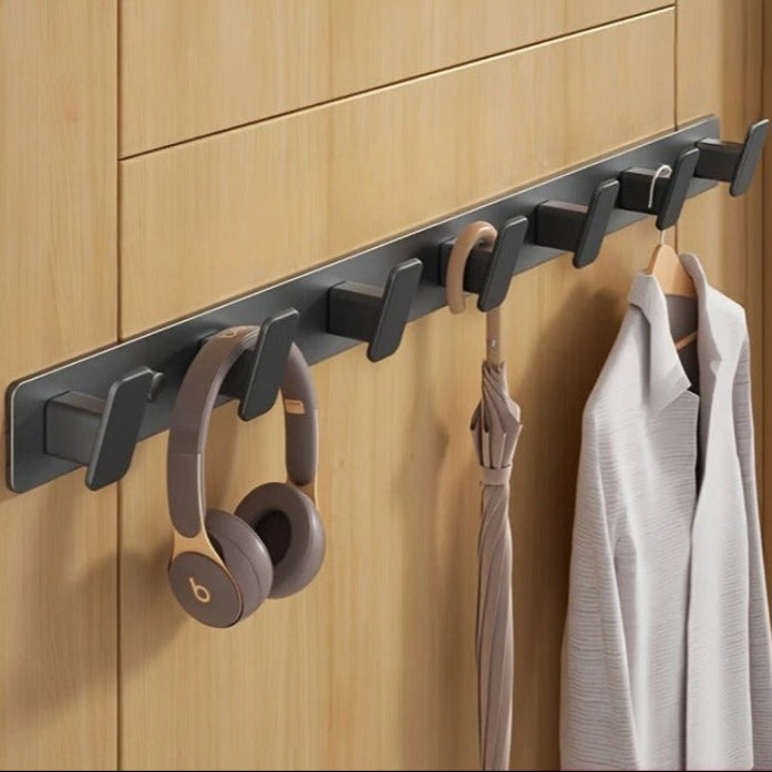 Stainless Steel Wall & Door Mounted Long Towel And Suit Holder