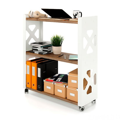 Mobile Shelving Unit with Wheels