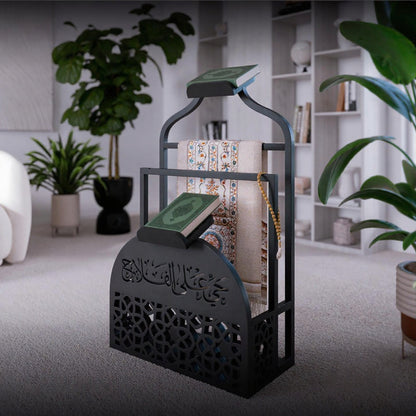 Prayer Mat Holder with Double Quran Shelfs
