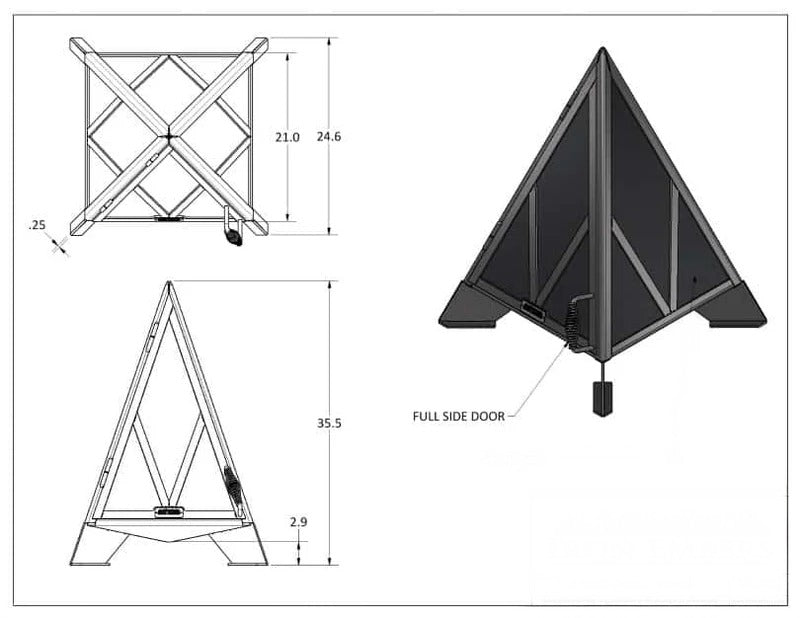 Modern Fire Burning Pyramid Outdoor Fire Pit