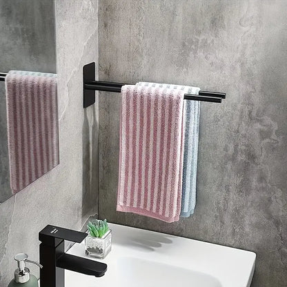 Stainless Steel Punch-Free Wall Mounted Double Towel Holder