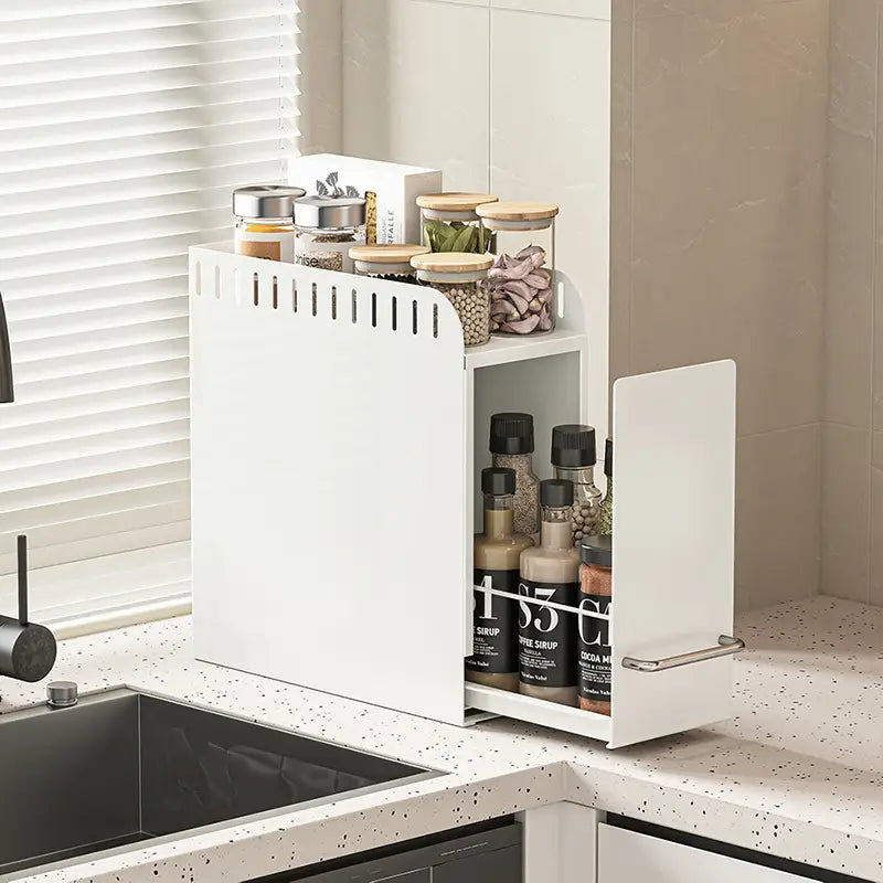 Kitchen Organizer Rack with Narrow Drawer
