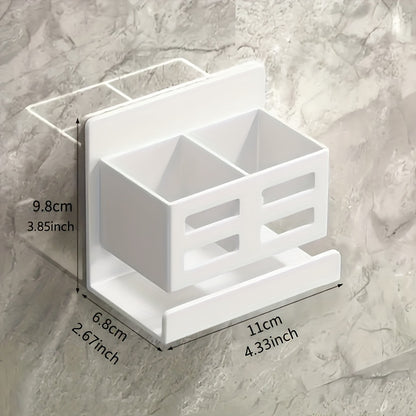 Stainless Steel Wall & Door Mounted Bathroom Shelf Organizer