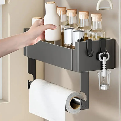 Kitchen Organizer, Refrigerator storage Magnetic Shelf