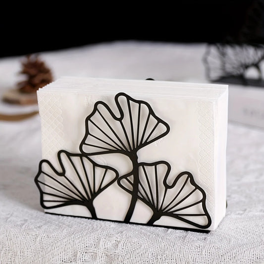 Ginkgo Scalp Metal Napkin Holder