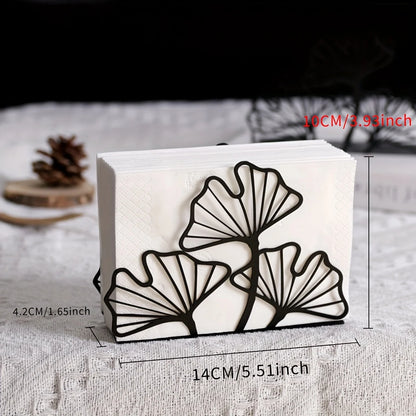 Ginkgo Scalp Metal Napkin Holder