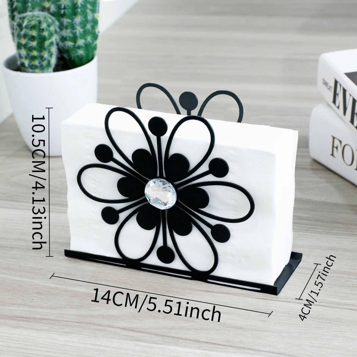 Flower Metal Napkin Holder.