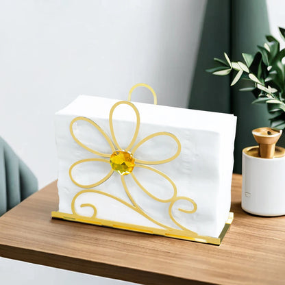 Flower Star Metal Napkin Holder.