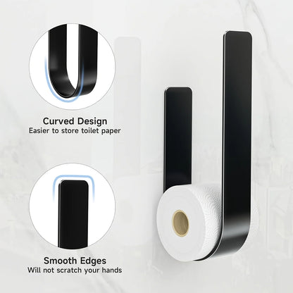 Punch-Free Wall Mounted Paper Towel & Tissue Roll Holder