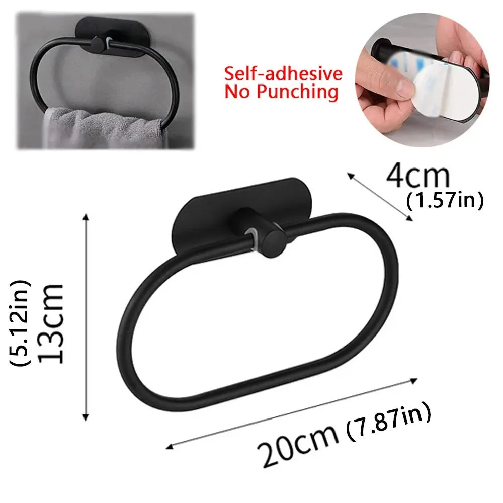 Stainless Steel Punch-Free Wall Mounted Towel Holder