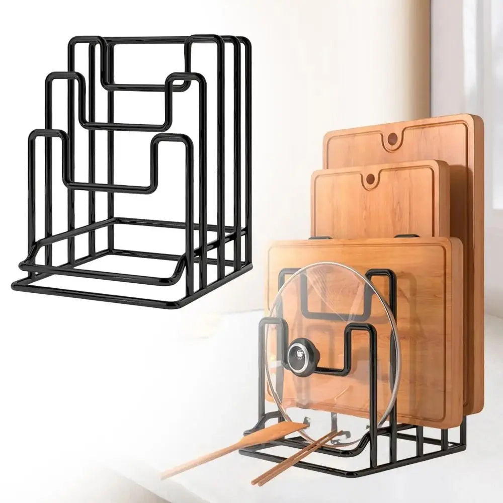 Stainless Steel Plates And Cutting Board Holder