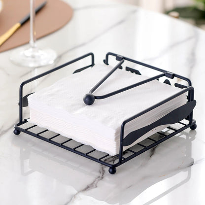 Black Square Napkin Holder