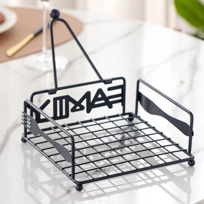 Black Square Napkin Holder
