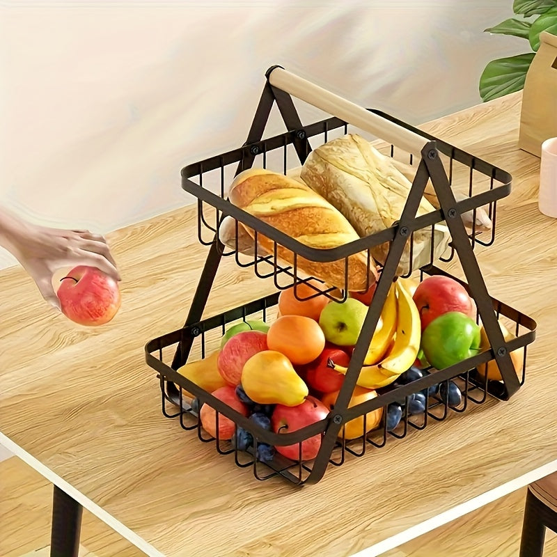 Fruit Basket - Portable Countertop Organizer for Fruits & Vegetables