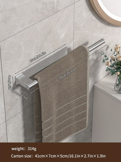 Punch-Free Stainless Steel Wall Mounted Unique Towel Holder