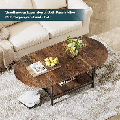 Folding Coffee Table with Storage