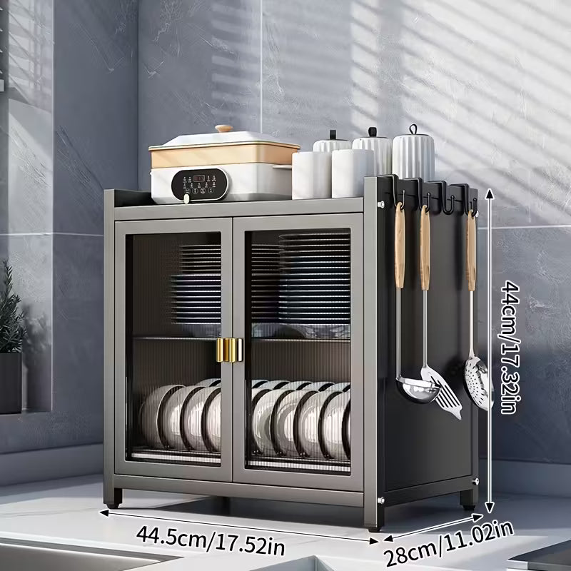 Modern Black Metal Kitchen Organizer