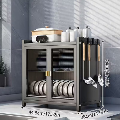 Modern Black Metal Kitchen Organizer