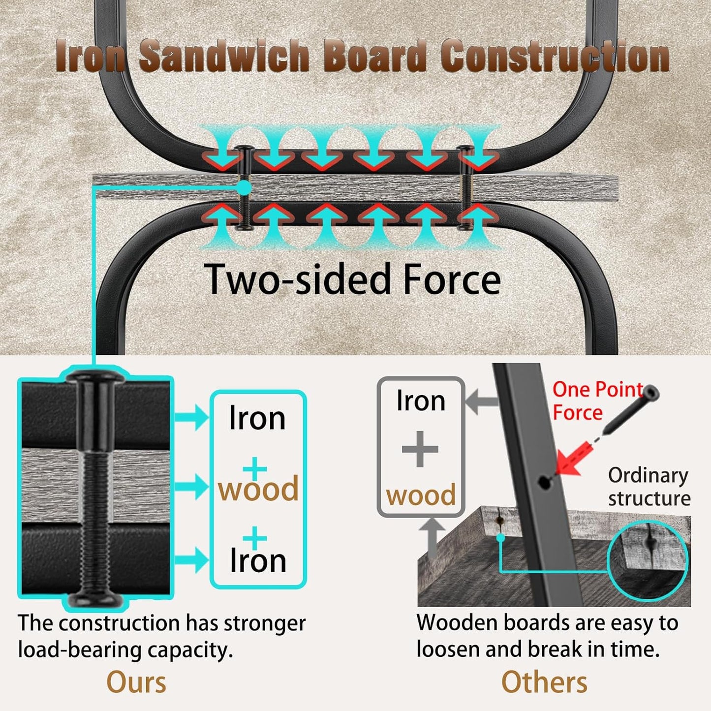 Curved Square Display Rack
