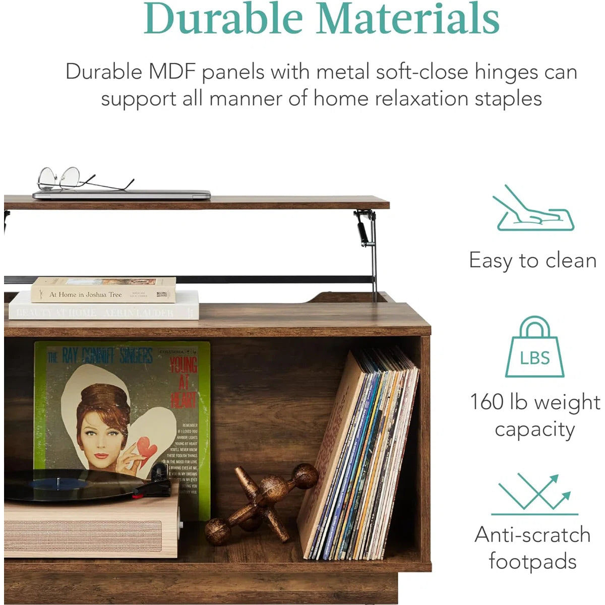 Shaundrelle Lift Top Coffee Table