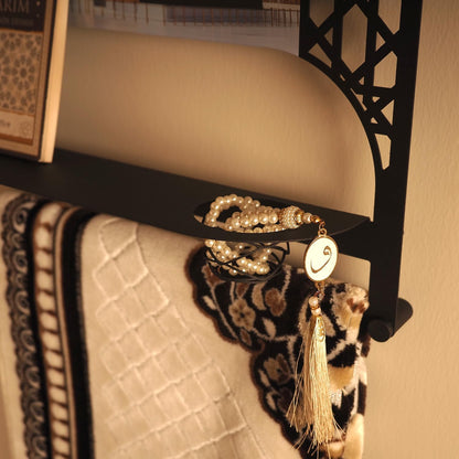 Elegant Quran, Prayer Rug and Tasbeeh  Holder (3 in 1)