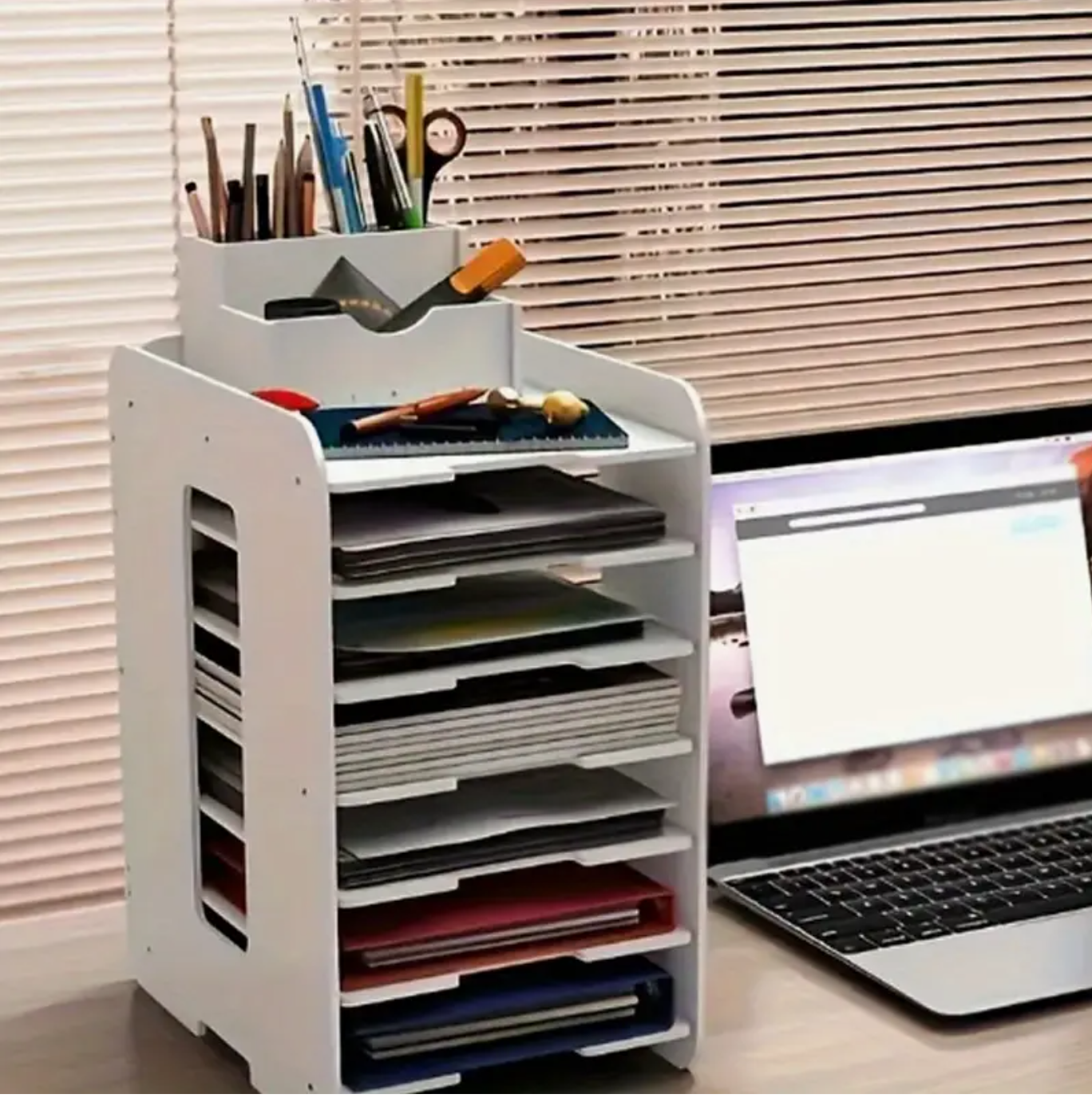 Desktop Files Organizer 7 shelves