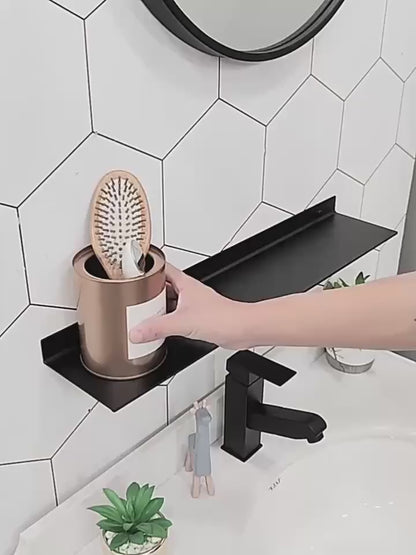 Wall Mounted Stainless Steel Shelf Organizer