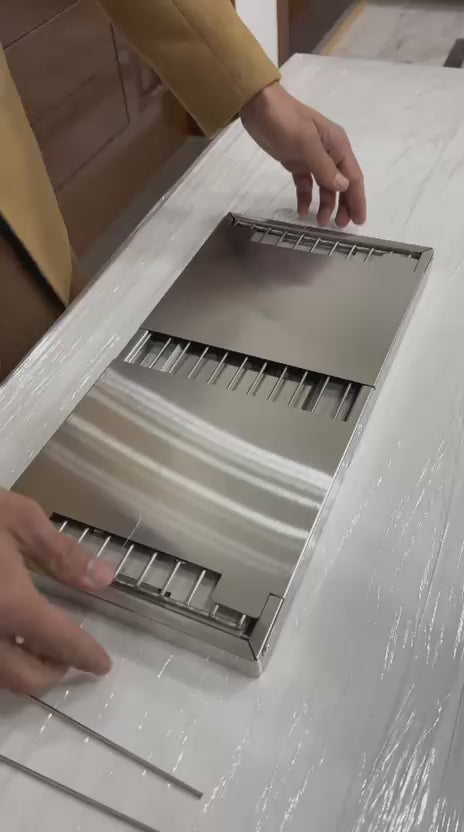 Stainless Steel Foldable Portable Camping Outdoor B.B.Q Grill