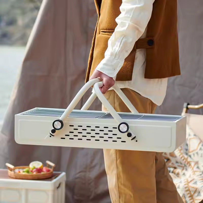 Barbecue Charcoal Grill Smokeless Outdoor Camping With 12 Skewers