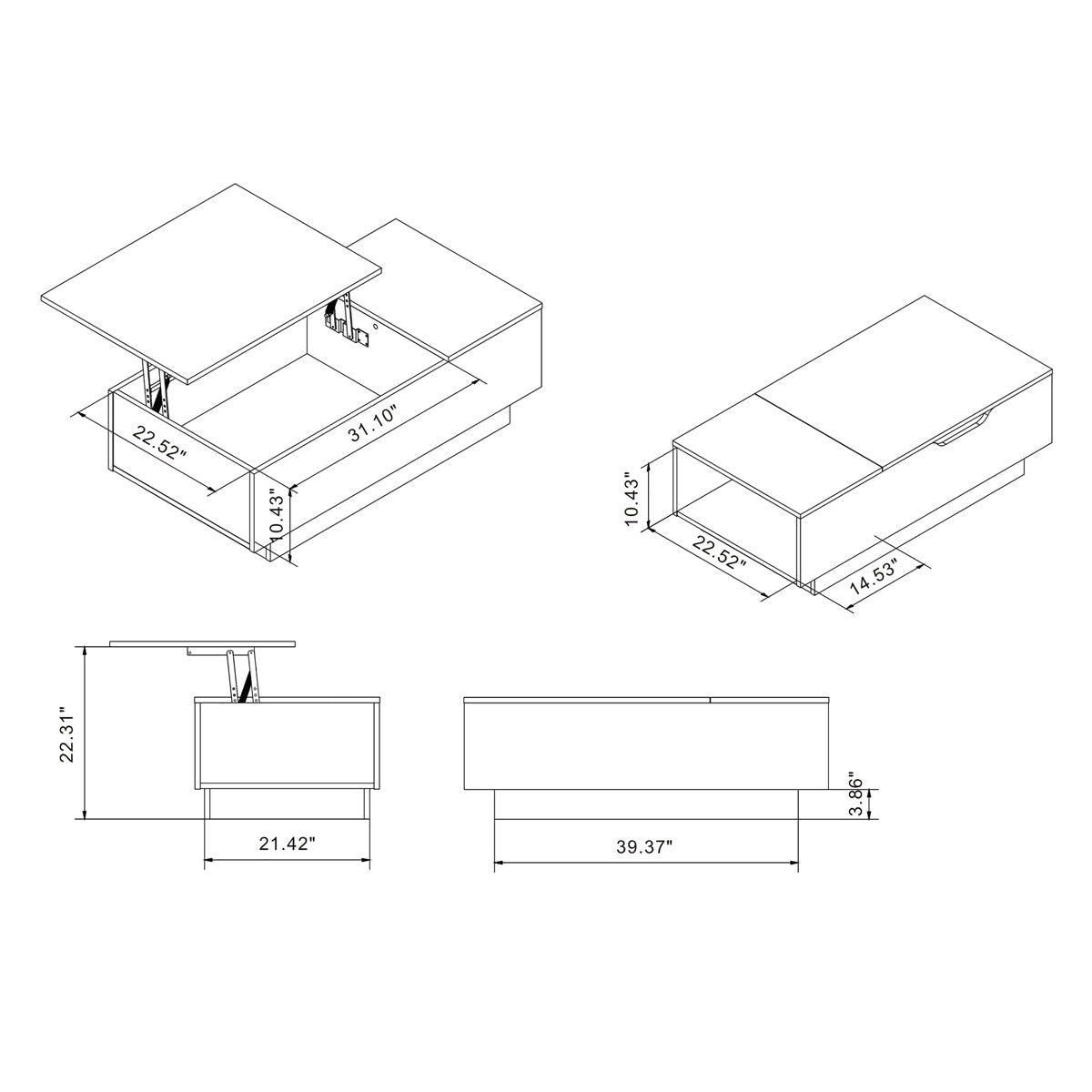 Kianna Single Coffee Table