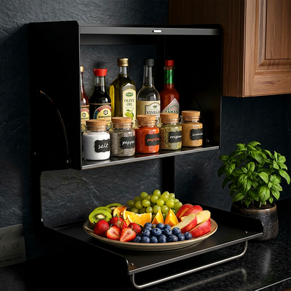 Multipurpose Metal Wall Mount Kitchen Cabinet Storage Organizer