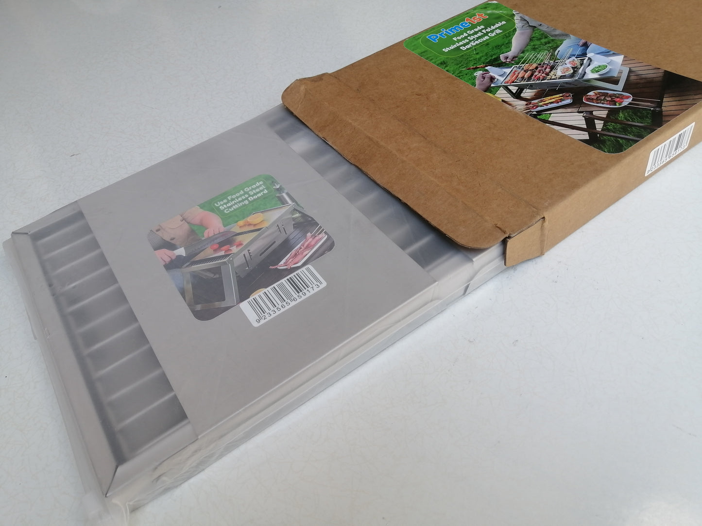 Stainless Steel Foldable Portable Camping Outdoor B.B.Q Grill With 6 Free Skewers