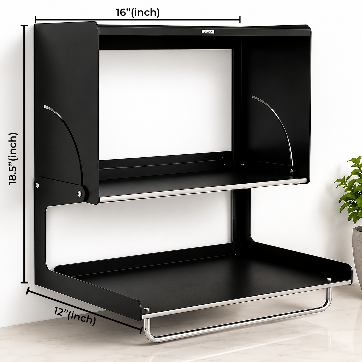 Multipurpose Metal Wall Mount Kitchen Cabinet Storage Organizer
