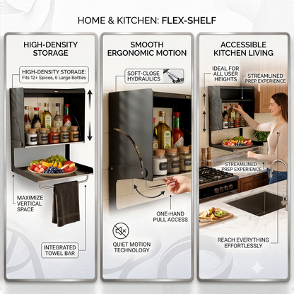 Multipurpose Metal Wall Mount Kitchen Cabinet Storage Organizer