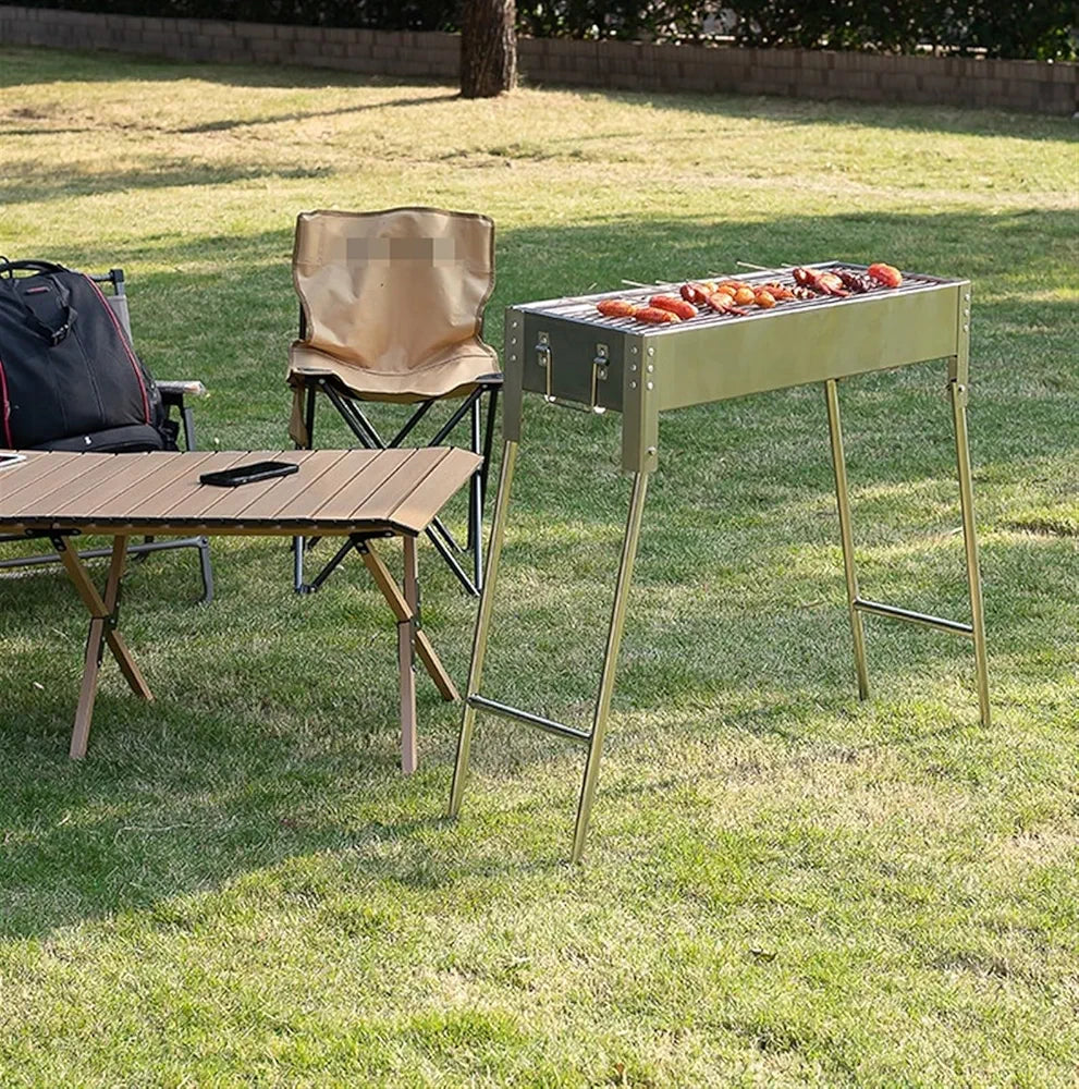 Backyard Barbecue Large Grill with 12 skewers