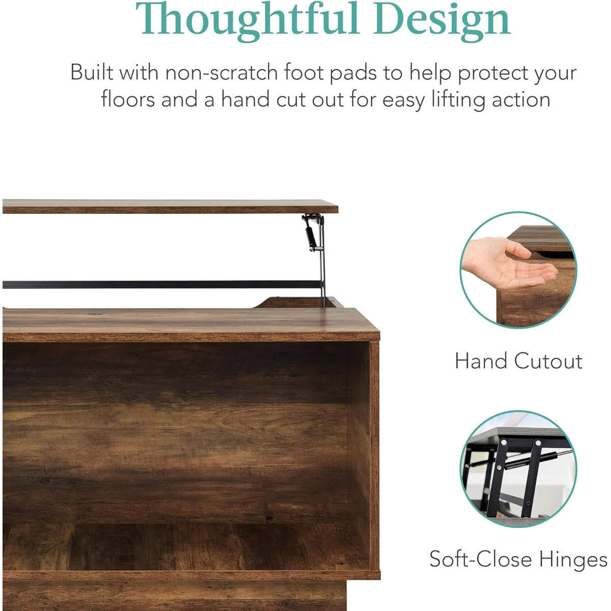 Shaundrelle Lift Top Coffee Table