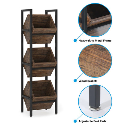 Mitsuko 14.57'' W Metal Storage Rack